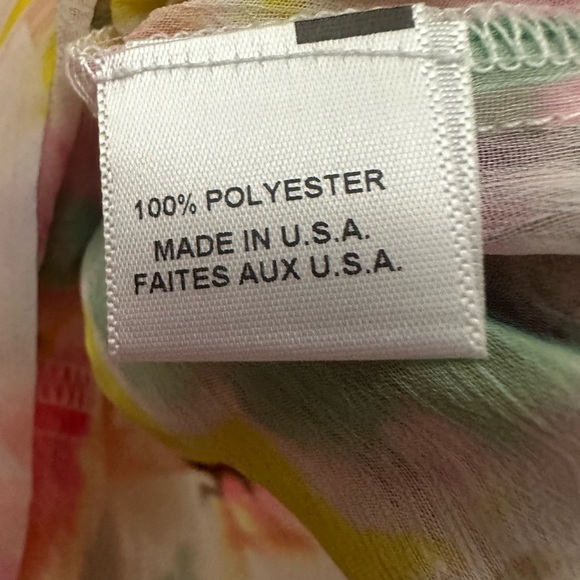 Misa Mariposa Chiffon Floral Babydoll Top Size Small Colorful NWT - Picture 9 of 10